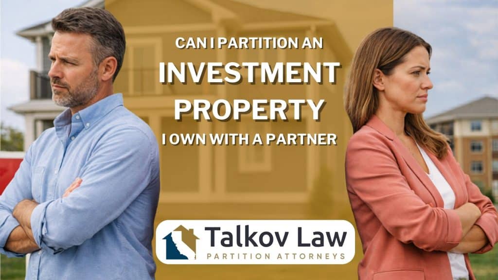 Can I Partition an Investment Property?