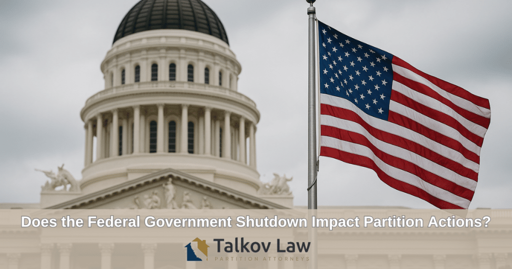 Does the Federal Government Shutdown Impact Partition Actions