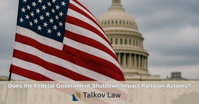 Does the Federal Government Shutdown Impact Partition Actions?