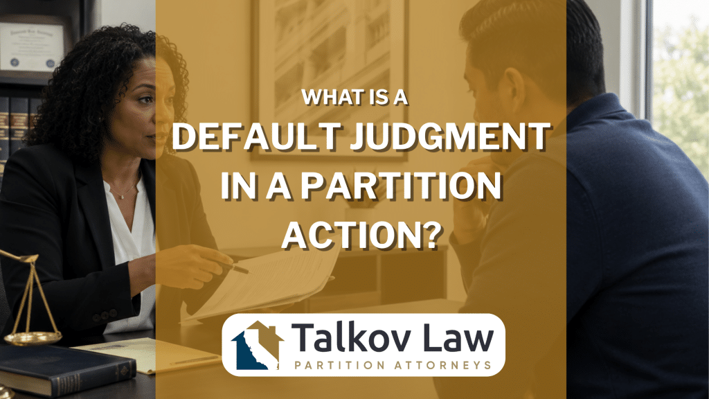 What is a Default Judgment in a Partition Action?