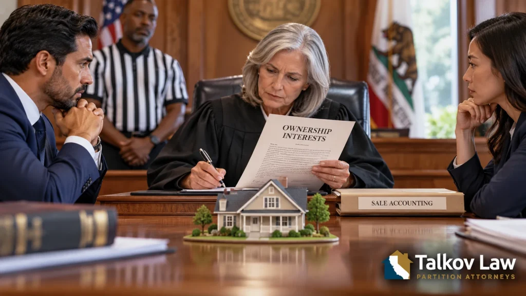 Summers v. Superior Court (2018) Ownership Interests Determined with Interlocutory Judgment of Partition — Talkov Law illustration